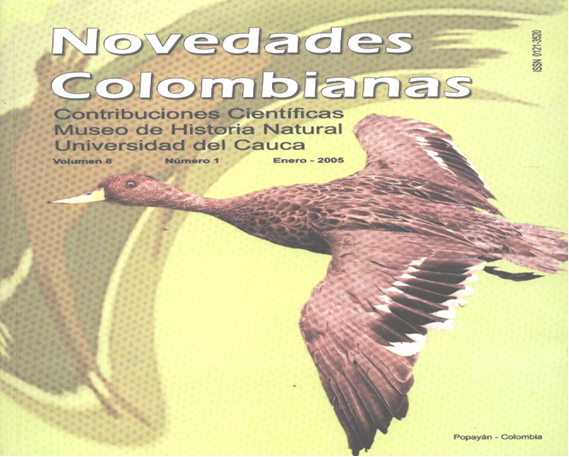					Ver Vol. 8 Núm. 1 (2005): Enero - Diciembre - Contribuciones científicas al Museo de Historia Natural Universidad del Cauca
				